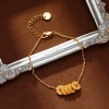 Hyacinth ancient sand gold Five Emperor Coins bracelet, a bestseller on Douyin, exudes a golden charm and a sense of high-end luxury. It's a birthday gift accessory Application Scenario